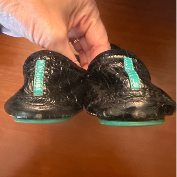 Tieks flats 8 black patent leather ballet travel foldable Gavrielli packable - Picture 7 of 8